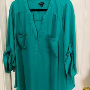 Torrid Teal‎ Blouse